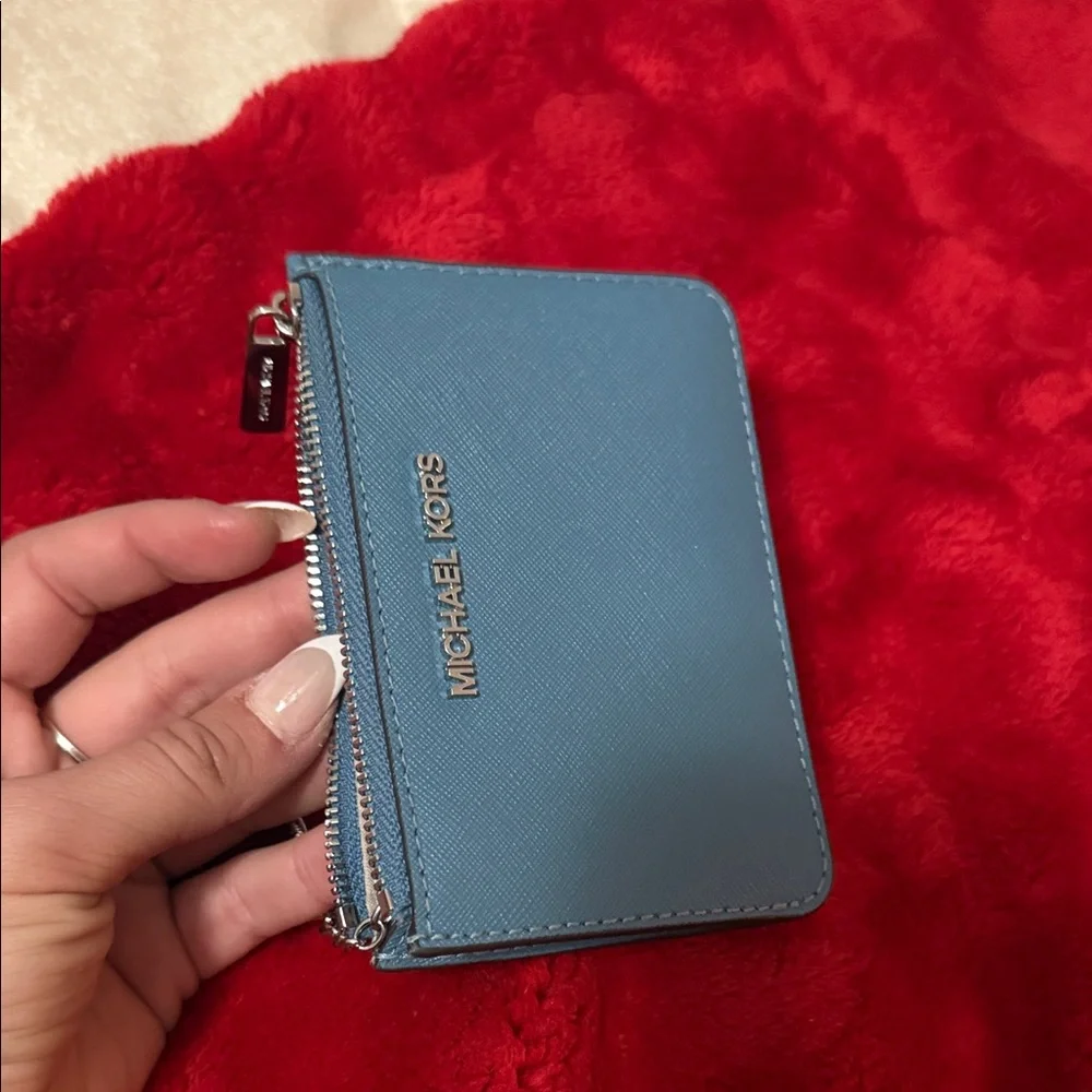 Michael Kors Teal Key & Card Holder - Picture 7 of 8